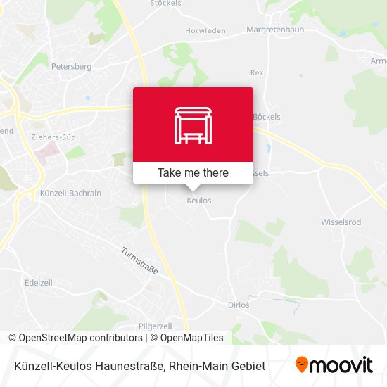 Künzell-Keulos Haunestraße map