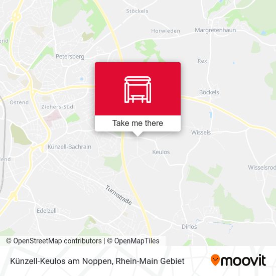 Künzell-Keulos am Noppen map