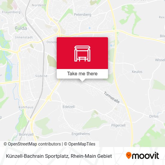 Künzell-Bachrain Sportplatz map
