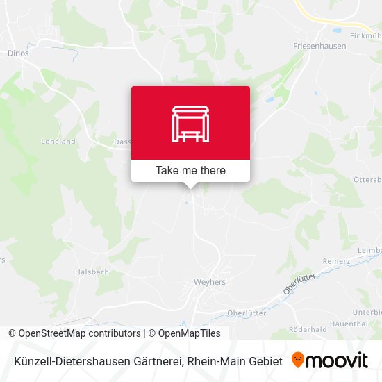 Künzell-Dietershausen Gärtnerei map