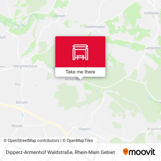 Dipperz-Armenhof Waldstraße map
