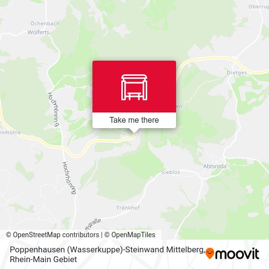 Poppenhausen (Wasserkuppe)-Steinwand Mittelberg map