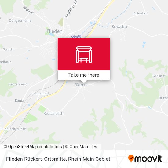 Flieden-Rückers Ortsmitte map