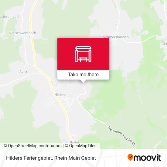 Карта Hilders Feriengebiet