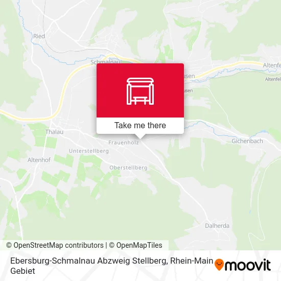 Ebersburg-Schmalnau Abzweig Stellberg map