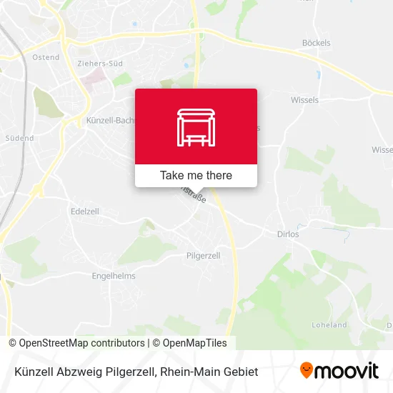 Карта Künzell Abzweig Pilgerzell