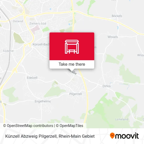 Карта Künzell Abzweig Pilgerzell