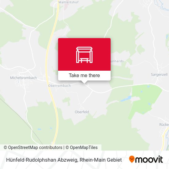 Hünfeld-Rudolphshan Abzweig map