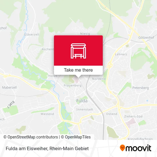 Fulda am Eisweiher map