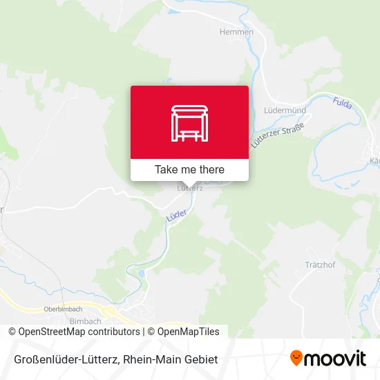 Карта Großenlüder-Lütterz