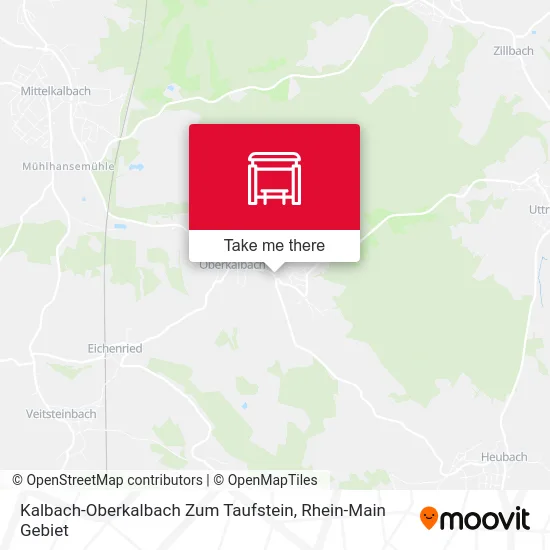 Карта Kalbach-Oberkalbach Zum Taufstein