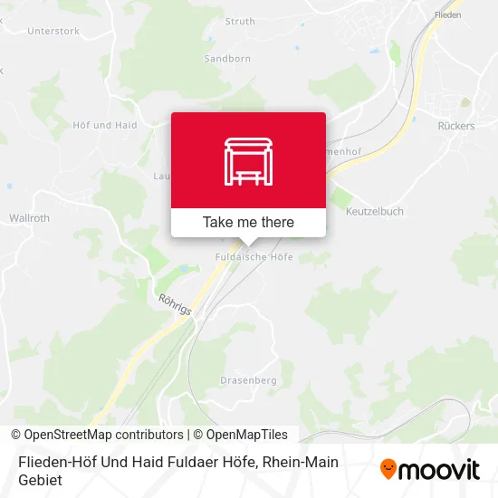 Карта Flieden-Höf Und Haid Fuldaer Höfe