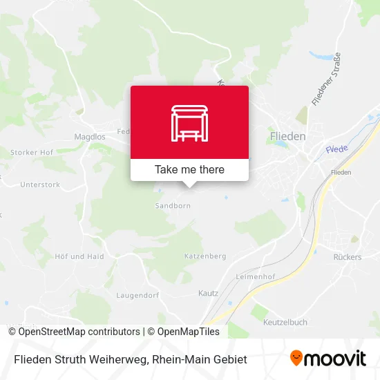 Карта Flieden Struth Weiherweg