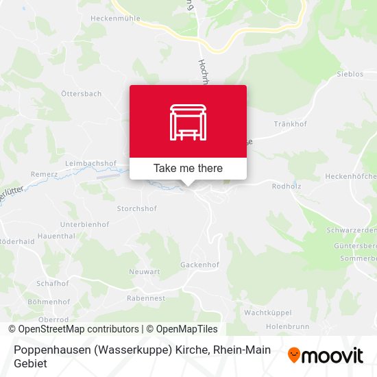 Poppenhausen (Wasserkuppe) Kirche map