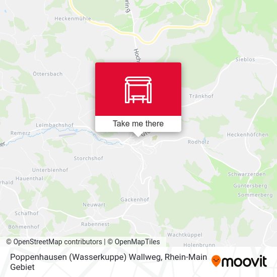 Poppenhausen (Wasserkuppe) Wallweg map