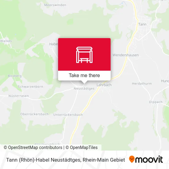 Карта Tann (Rhön)-Habel Neustädtges