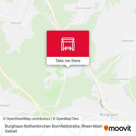 Burghaun-Rothenkirchen Bornfeldstraße map