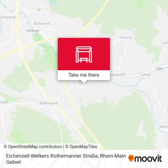 Карта Eichenzell-Welkers Rothemanner Straße