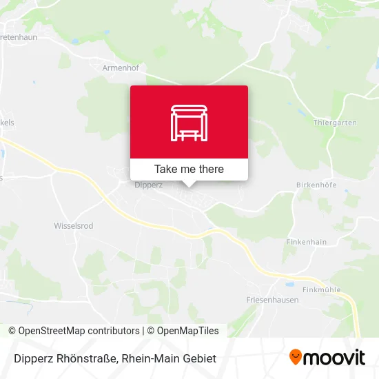 Карта Dipperz Rhönstraße
