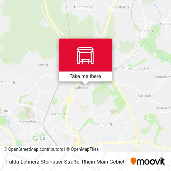 Карта Fulda-Lehnerz Steinauer Straße