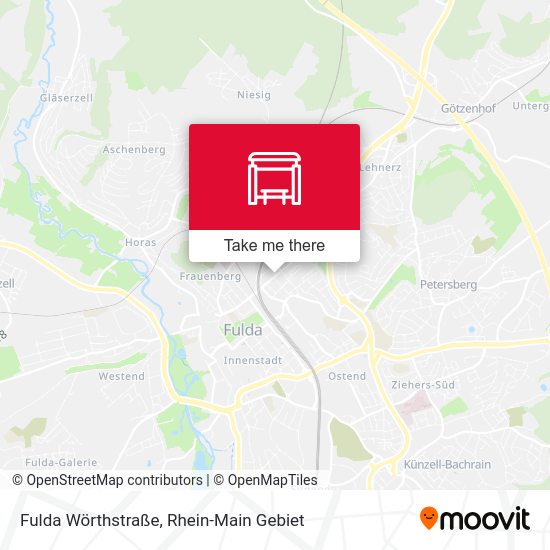 Fulda Wörthstraße map