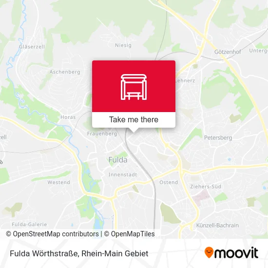 Карта Fulda Wörthstraße