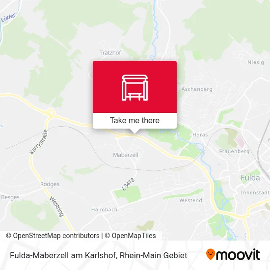 Карта Fulda-Maberzell am Karlshof