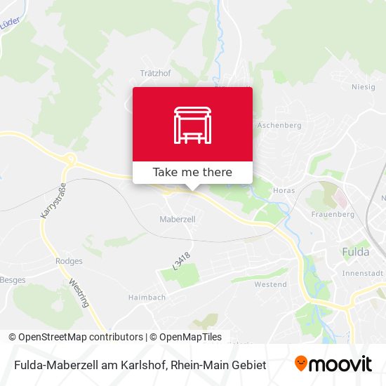 Fulda-Maberzell am Karlshof map