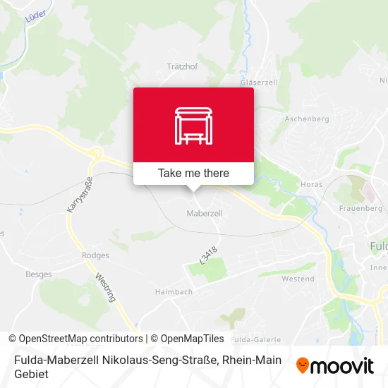 Карта Fulda-Maberzell Nikolaus-Seng-Straße