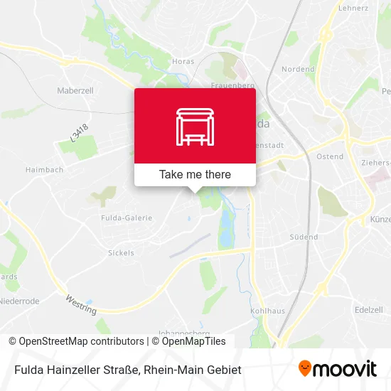 Карта Fulda Hainzeller Straße