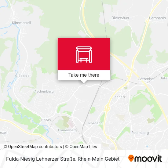Карта Fulda-Niesig Lehnerzer Straße