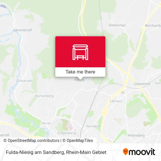 Карта Fulda-Niesig am Sandberg
