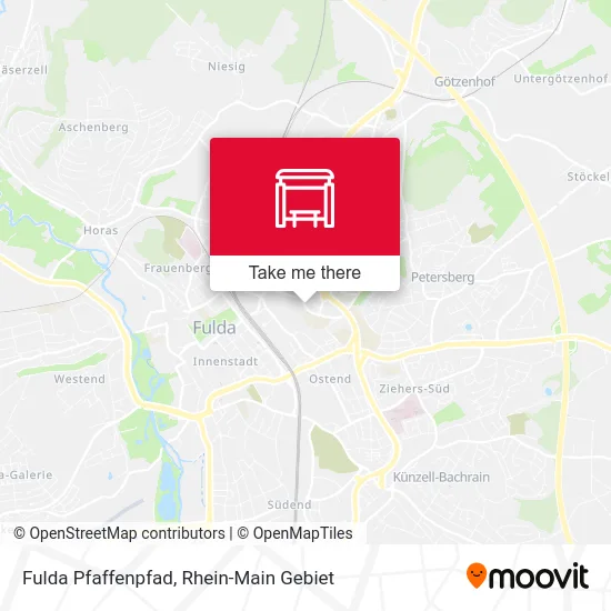 Карта Fulda Pfaffenpfad