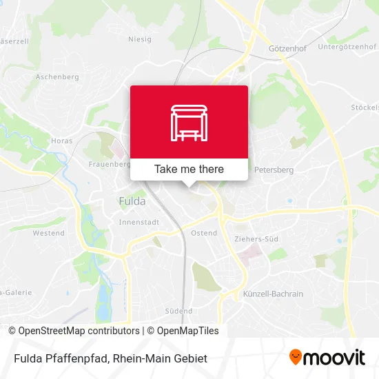 Карта Fulda Pfaffenpfad