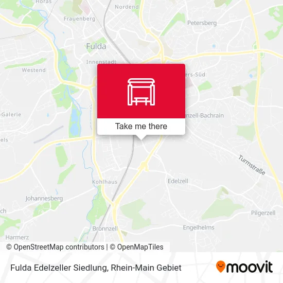 Карта Fulda Edelzeller Siedlung