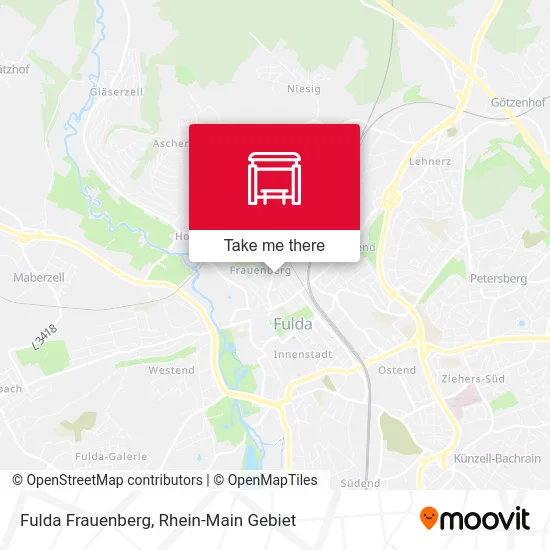Fulda Frauenberg map
