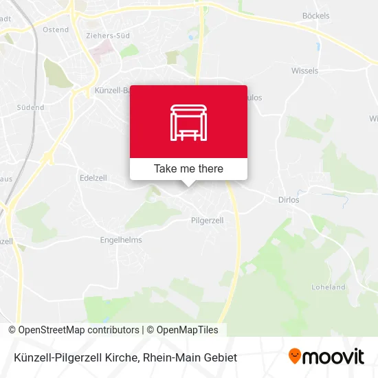 Карта Künzell-Pilgerzell Kirche