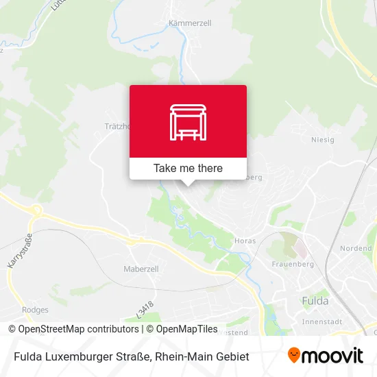 Карта Fulda Luxemburger Straße