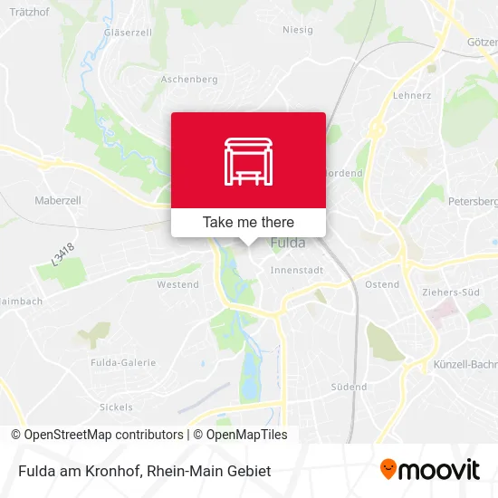 Карта Fulda am Kronhof