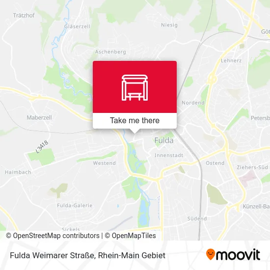 Карта Fulda Weimarer Straße