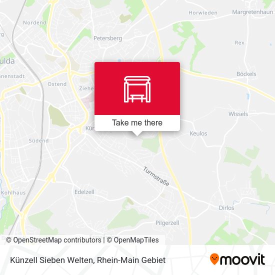 Künzell Sieben Welten map