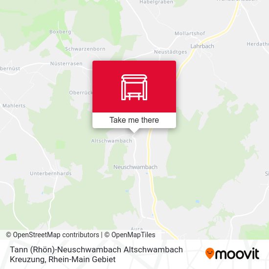 Tann (Rhön)-Neuschwambach Altschwambach Kreuzung map
