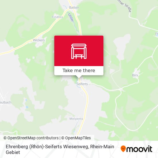 Ehrenberg (Rhön)-Seiferts Wiesenweg map