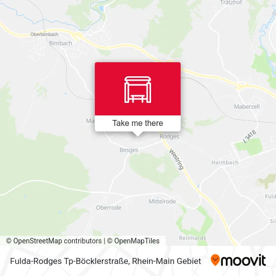 Карта Fulda-Rodges Tp-Böcklerstraße