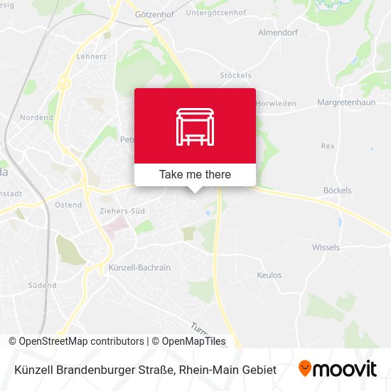 Künzell Brandenburger Straße map