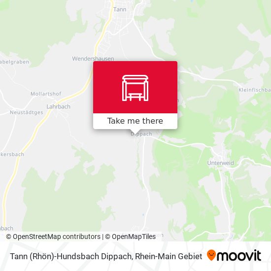 Tann (Rhön)-Hundsbach Dippach map