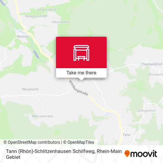 Tann (Rhön)-Schlitzenhausen Schilfweg map