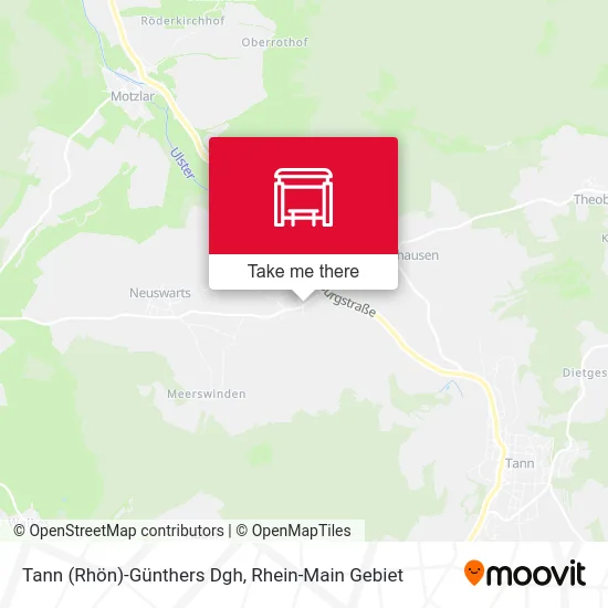 Карта Tann (Rhön)-Günthers Dgh