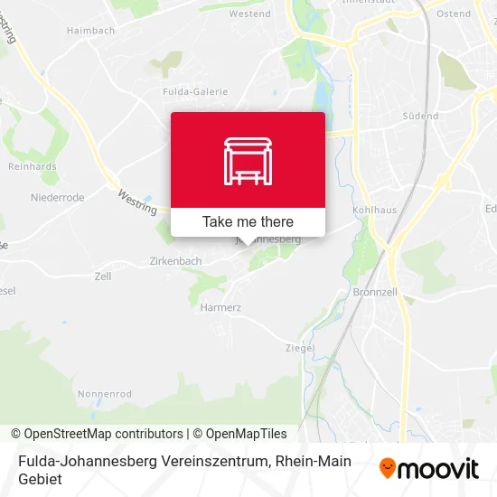 Карта Fulda-Johannesberg Vereinszentrum