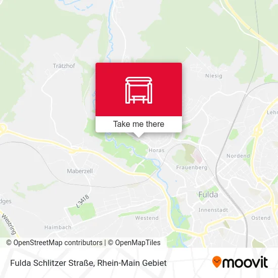 Карта Fulda Schlitzer Straße